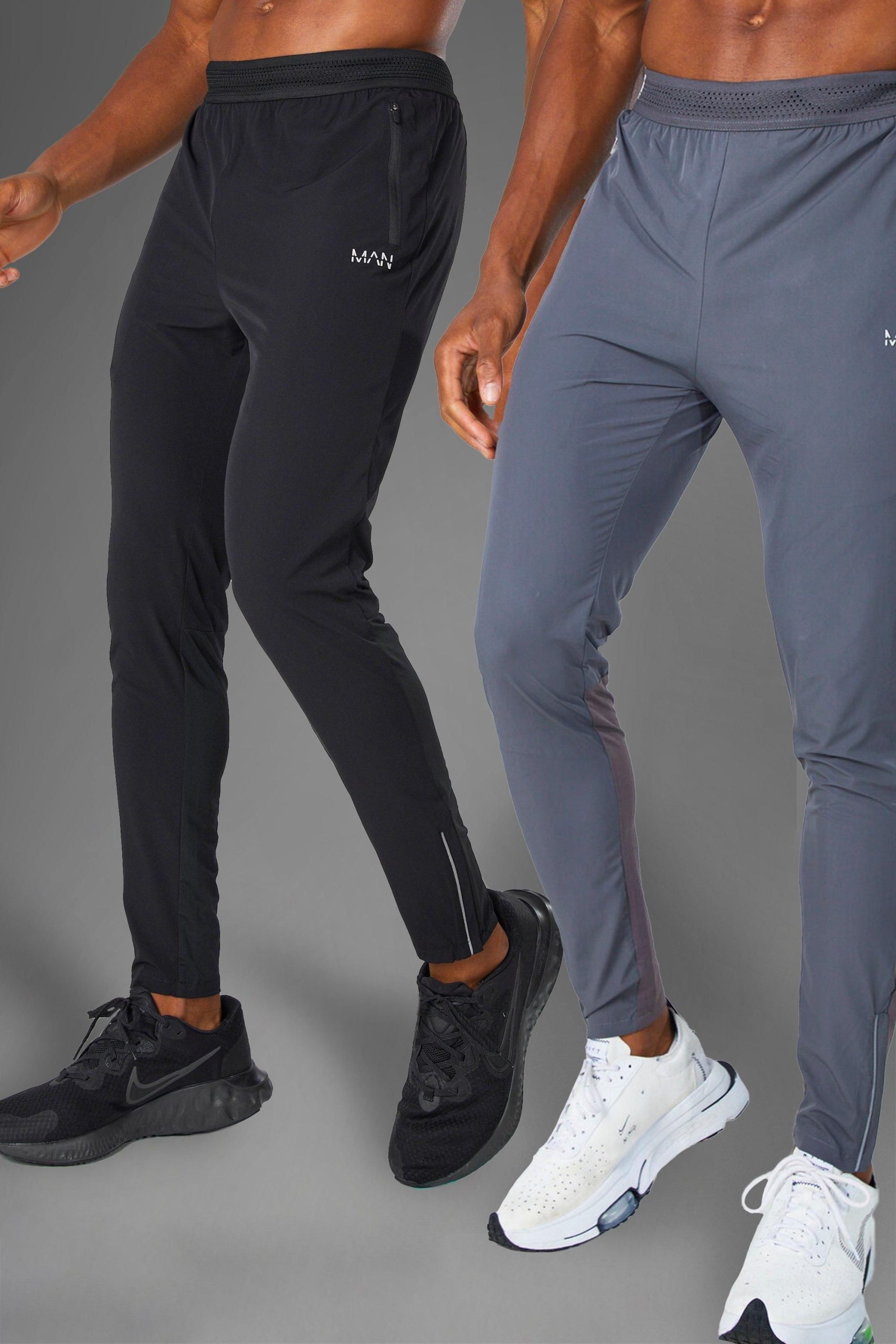 Man Active Gym 2 Pack Lightweight Tapered Jogger
