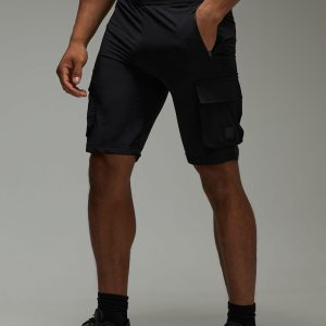 Man Active Gym 5inch Regular Fit Cargo Pocket Training Shorts