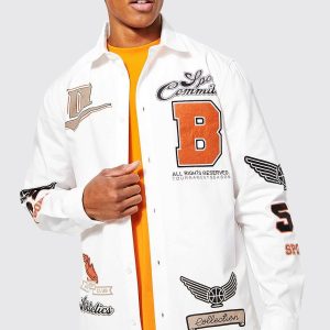 Varsity Badge Twill Overshirt