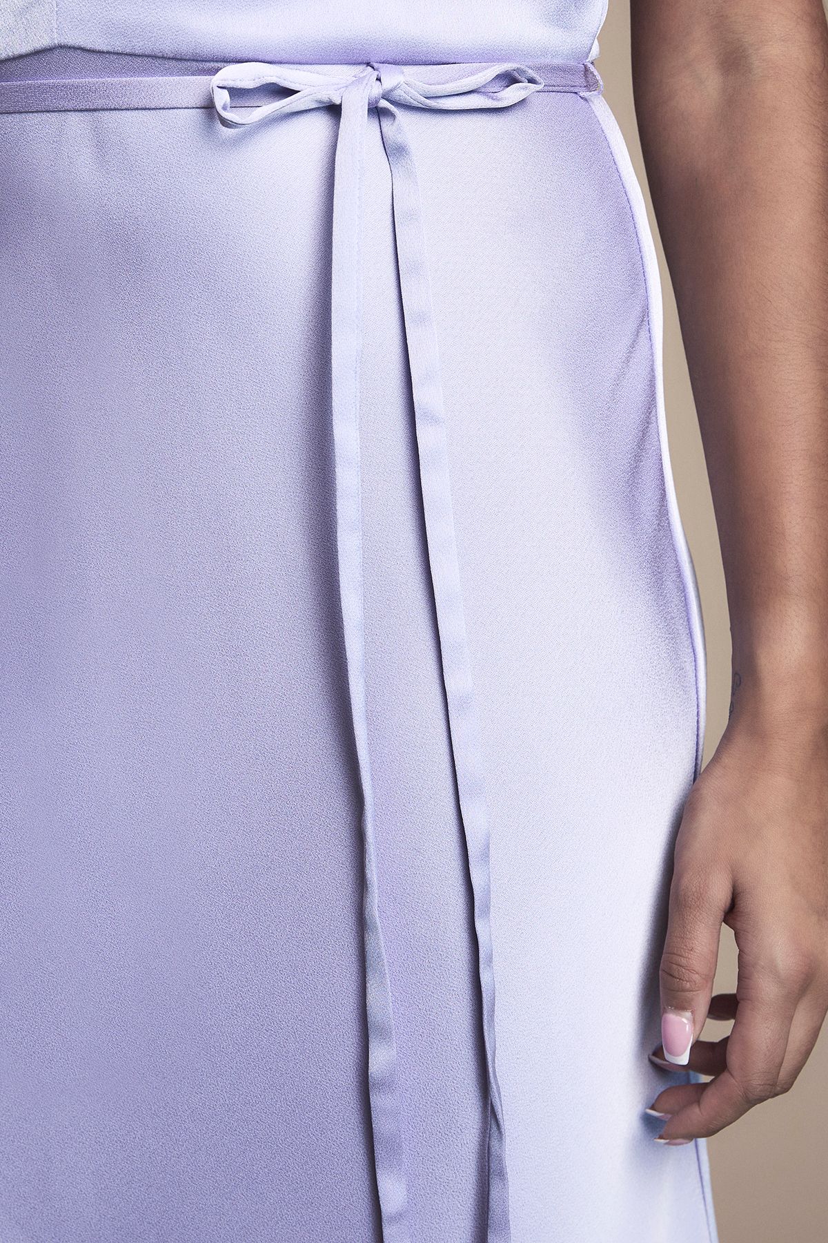 Cross Front Halterneck Bridesmaid Dress - Image 6