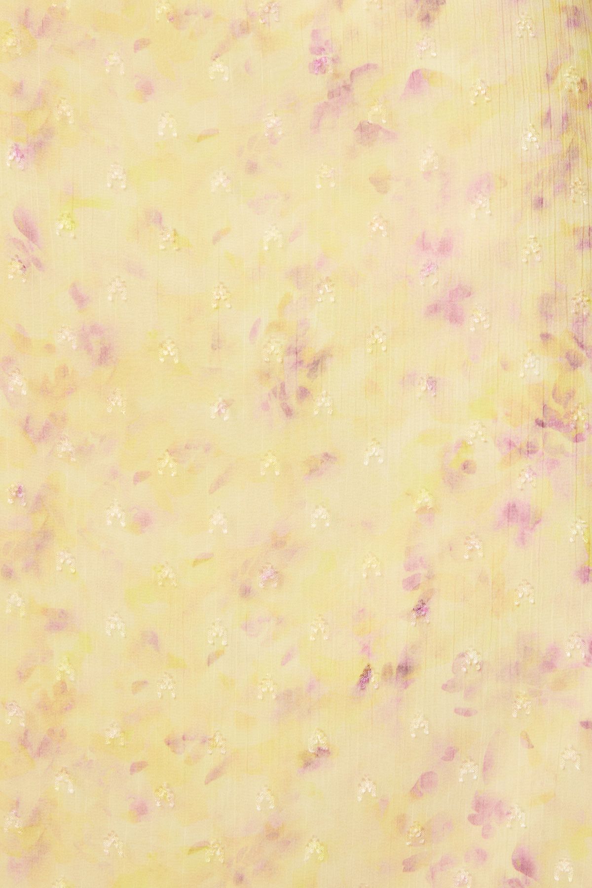 Printed Mesh Dobby Halterneck Dress - Image 5