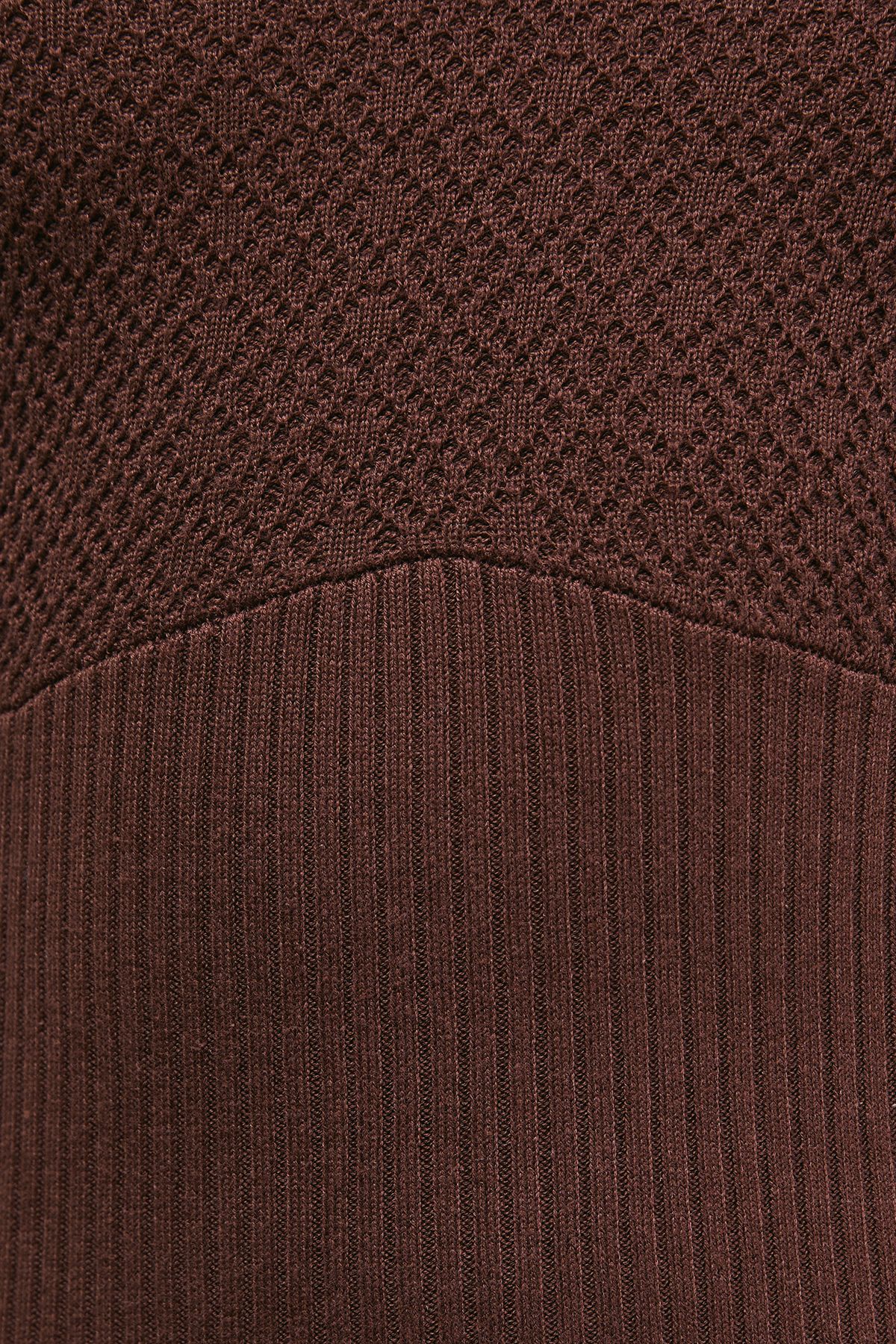 Scallop Neck Knitted Midi Dress - Image 5
