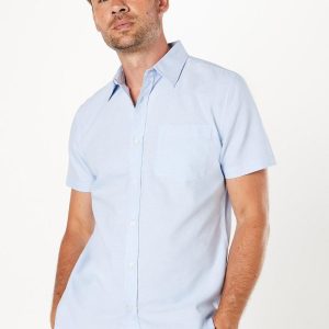 Light Blue Short Sleeve Oxford Shirt