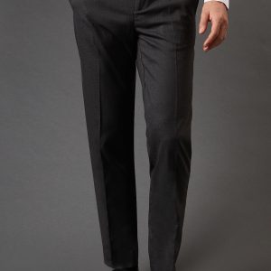 Charcoal Slim Fit Smart Trousers