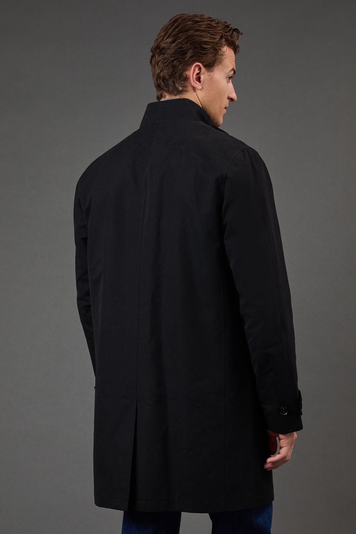 Black Smart Funnel Neck Mac - Image 3