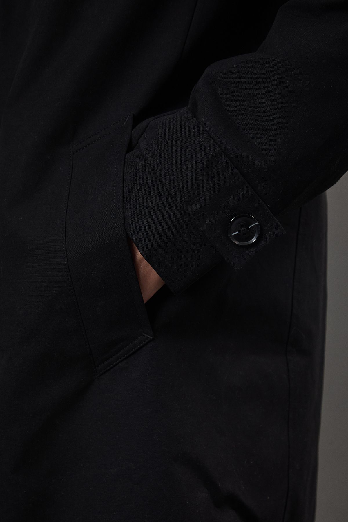 Black Smart Funnel Neck Mac - Image 5