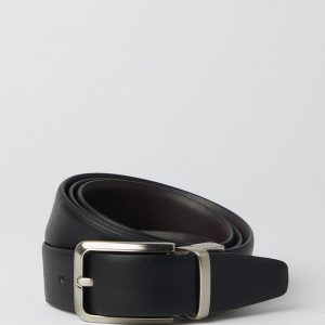 Black Reversible Leather Belt