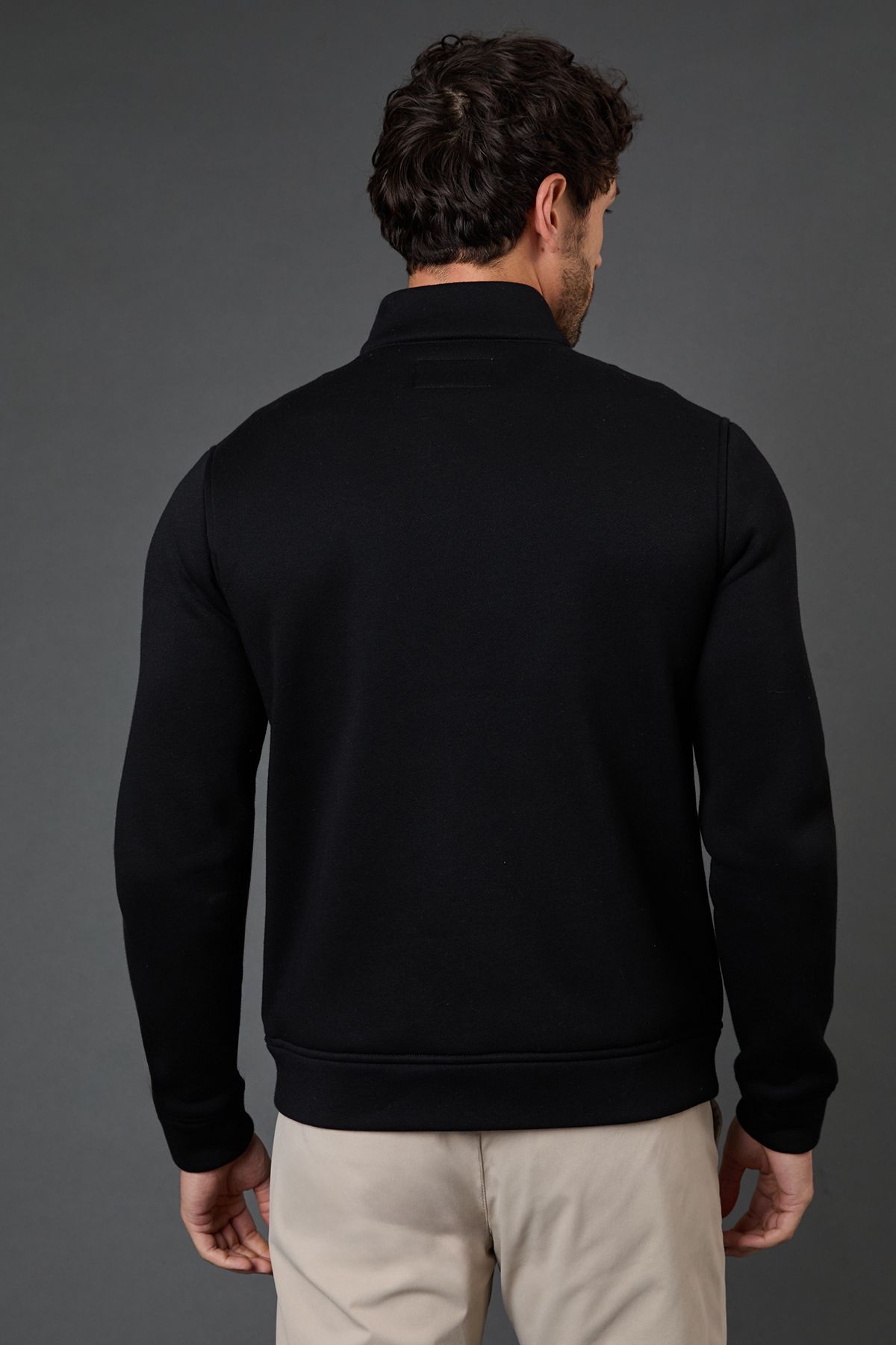 Black Four Pocket Hybrid Padded Jacket - Image 3