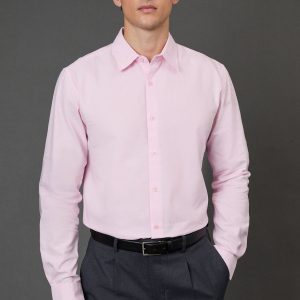 Pink Oxford Long Sleeve Shirt