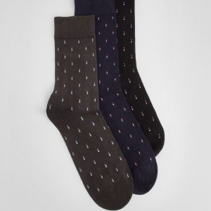 Multi Jacquard 3 Pack Smart Sock Set