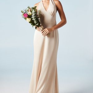 Halterneck Satin Bridesmaid Dress