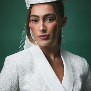 Lisa Tan Bridal Bow Pill Box Fascinator