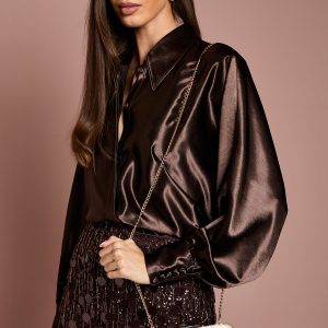 Bridal Brooke Satin Clutch Bag