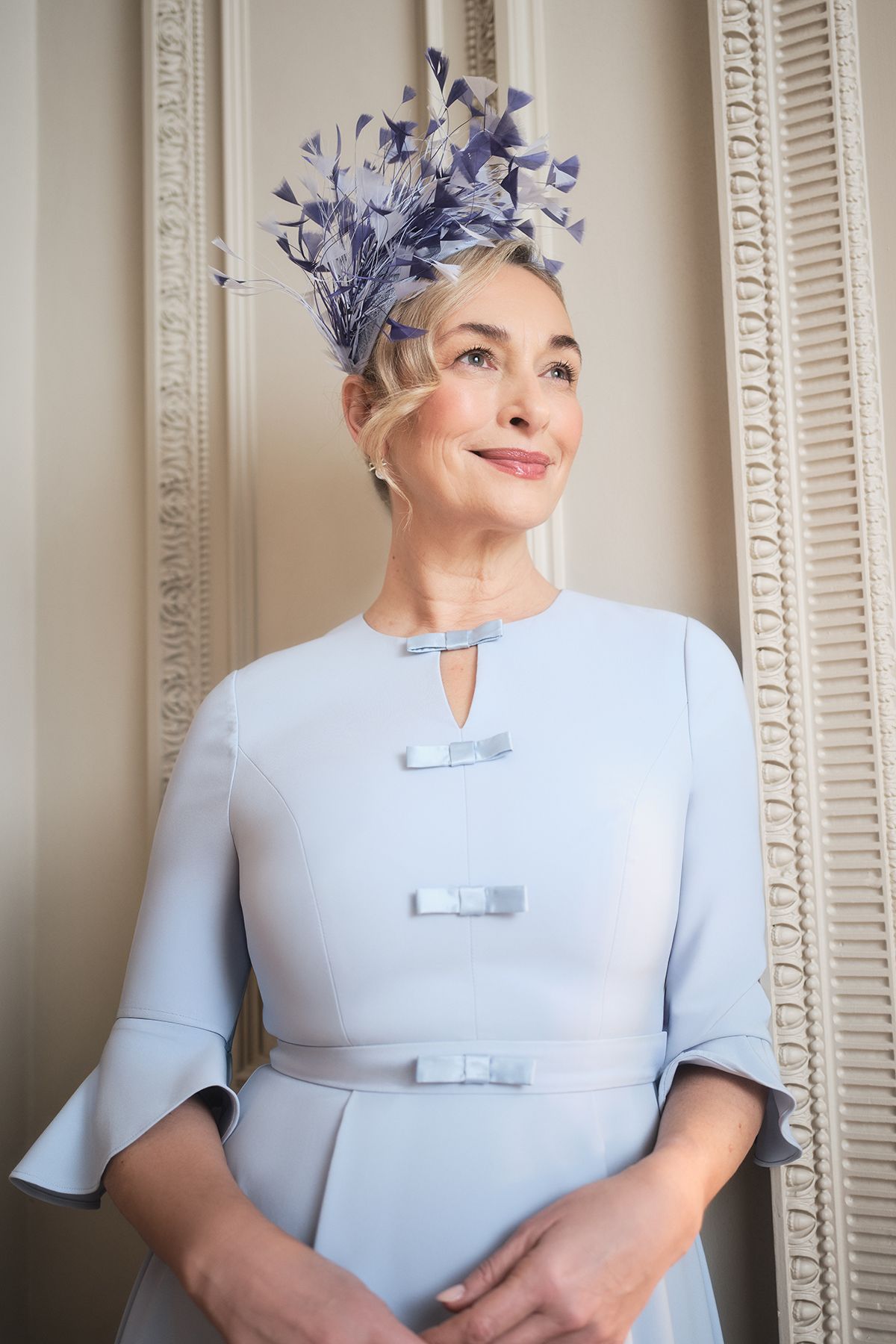 Lisa Tan Feather Detail Fascinator