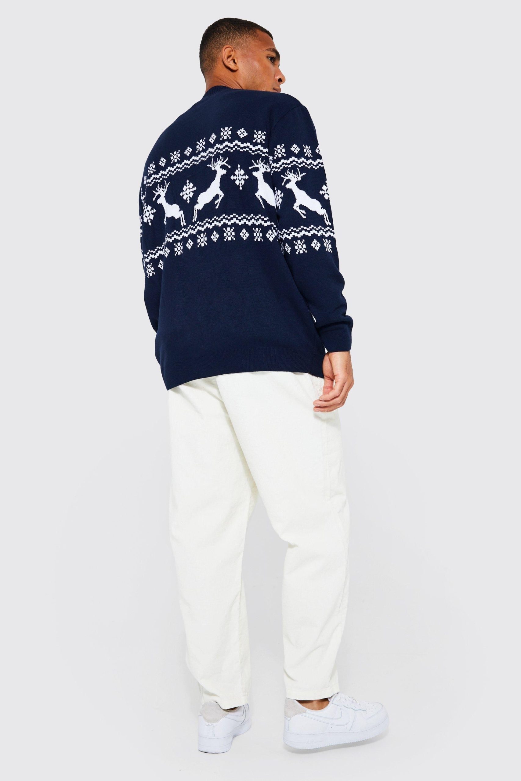 Reindeer Fairisle Christmas Cardigan - Image 2