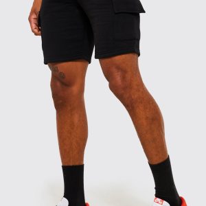 Slim Mid Cargo Jersey Short