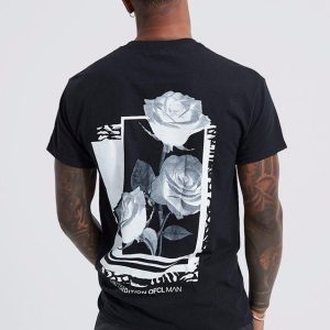 Regular Fit Rose Graphic T-shirt