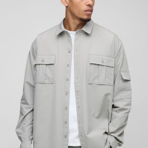 Long Sleeve Lightweight Oversized Overshirt