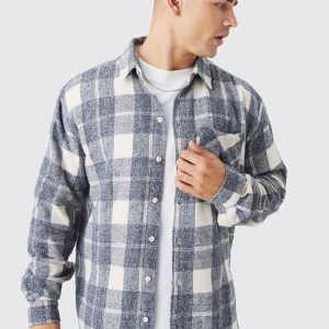 Long Sleeve Marl Check Shirt