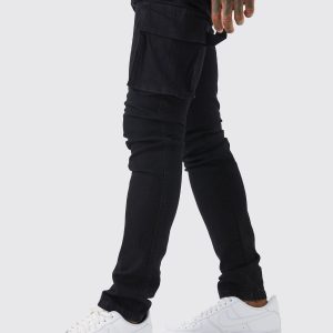 Skinny Stretch Carpenter Cargo Jeans
