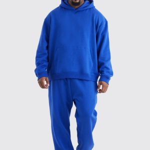 Plus Oversized Boxy Hooded Tracksuit