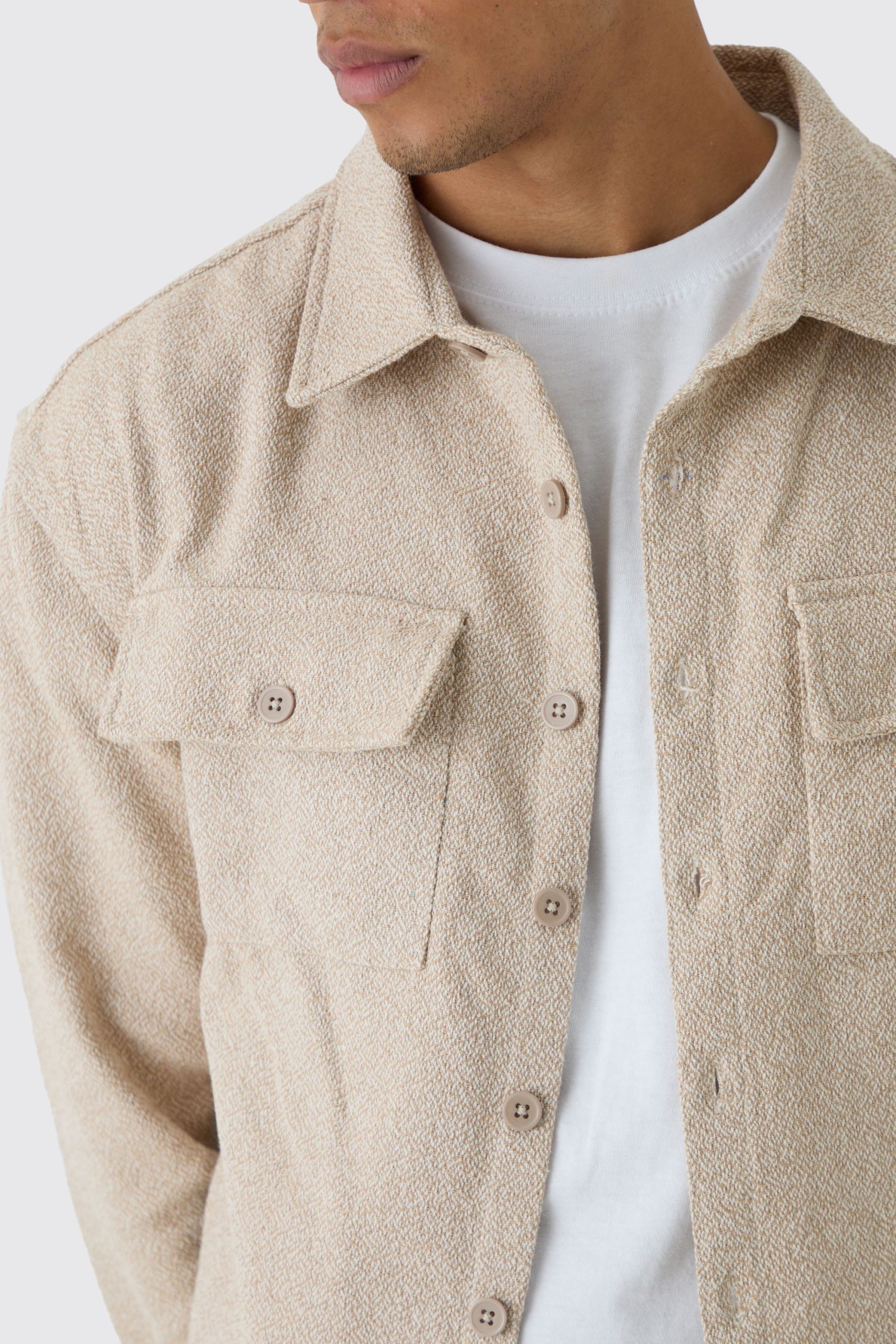 Boucle Heavyweight Overshirt - Image 3