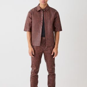Oversized Ombre Pu Shirt