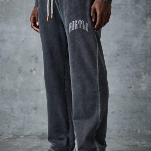 Man Active Straight Leg Washed Rest Day Jogger