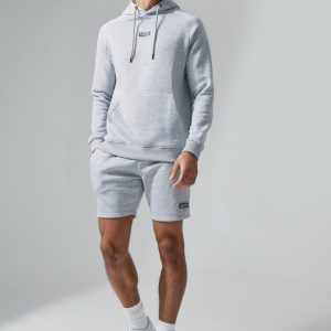 Man Active Gym Training Hoodie & Short Set