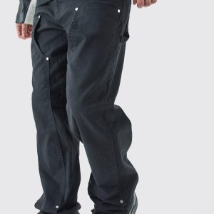 Tall Fixed Waist Relaxed Twill Carpenter Trouser