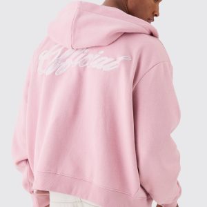 Official Boxy Fit Zip Through Hoodie