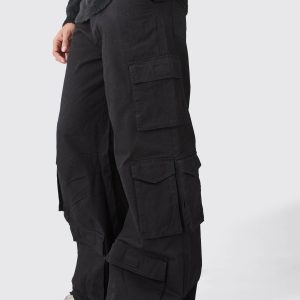 Extreme Baggy Rigid Multi Cargo Pocket Trousers