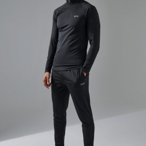 Man Active Gym 1/4 Zip Tracksuit