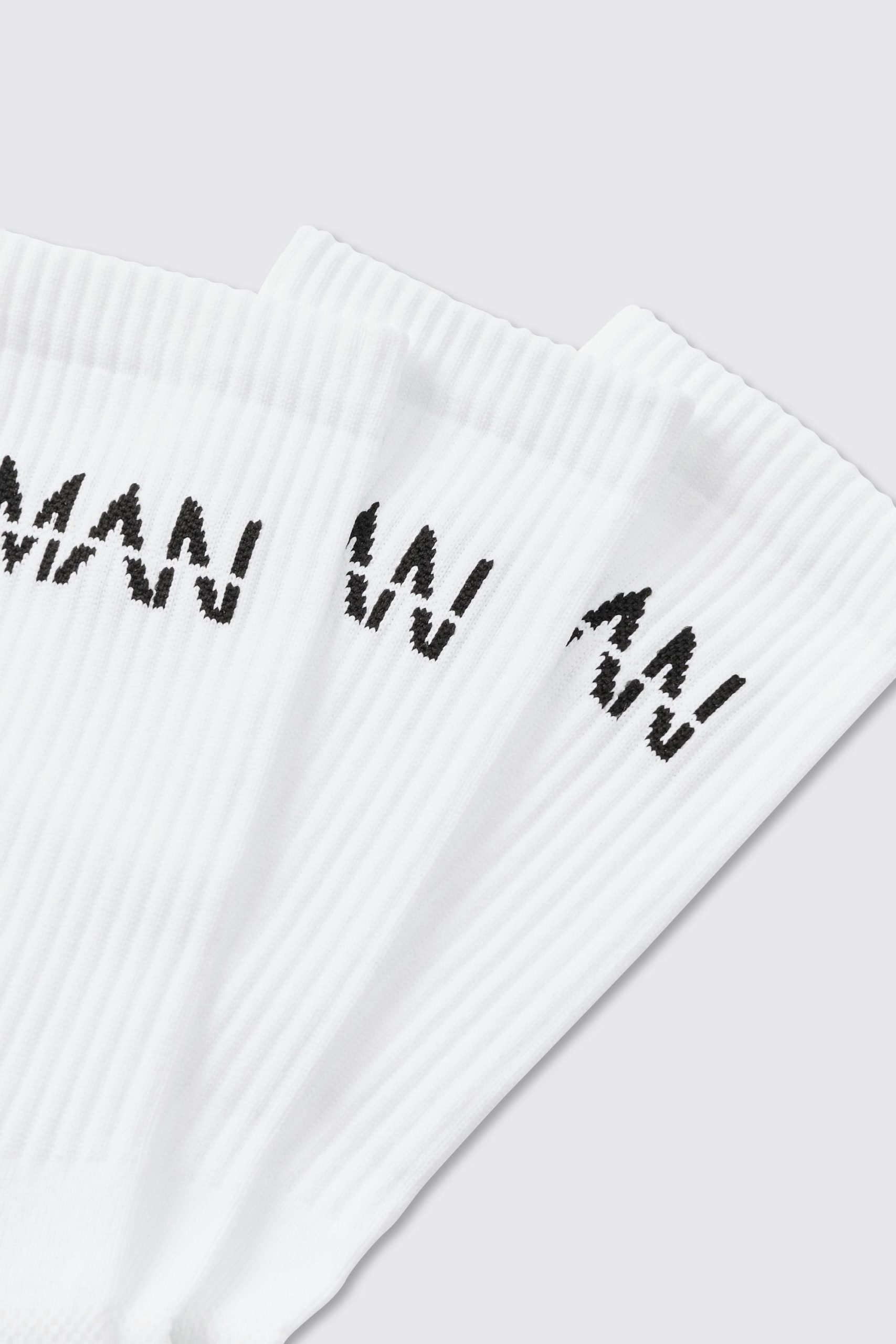 Man Active Cushioned Training Crew 3 Pack Socks - Image 3