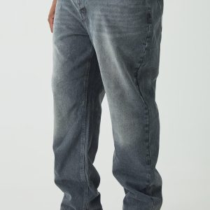 Plus Straight Rigid Jeans