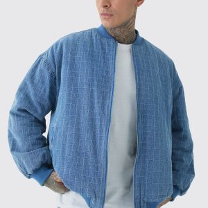 Tall Ripstop Oversized Padded Bomber Jacket