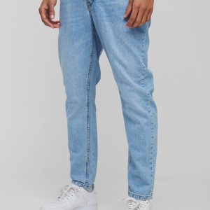 Tapered Fit Rigid Washed Jeans