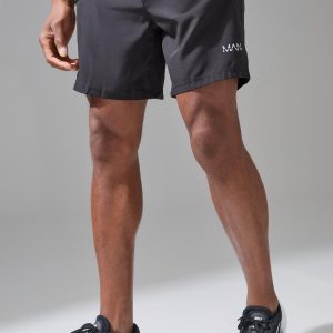 Man Active Stretch Woven Regular Fit 7inch Gym Short