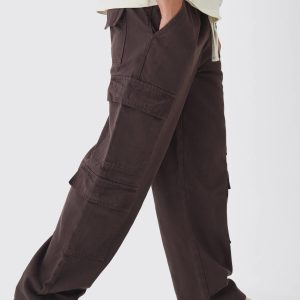 Elasticated Baggy Fit Multi Cargo Trousers