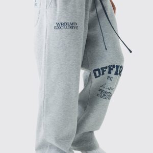 Wide Leg Offcl Print Jogger