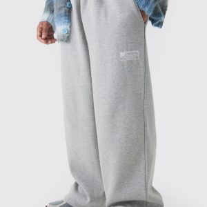 Wide Leg Tie Cuff Double Waistband Joggers