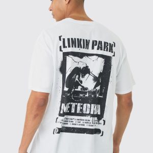 Oversized Linkin Park Band License Print T-Shirt