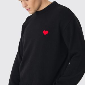 Oversized Boxy Heart Jumper
