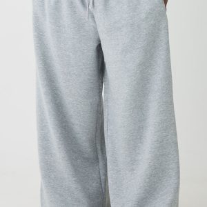 Plus Basic Extreme Wide Leg Joggers