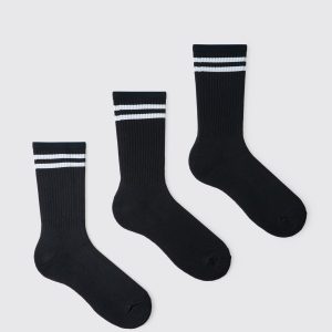 3 Pack Sport Stripe Socks