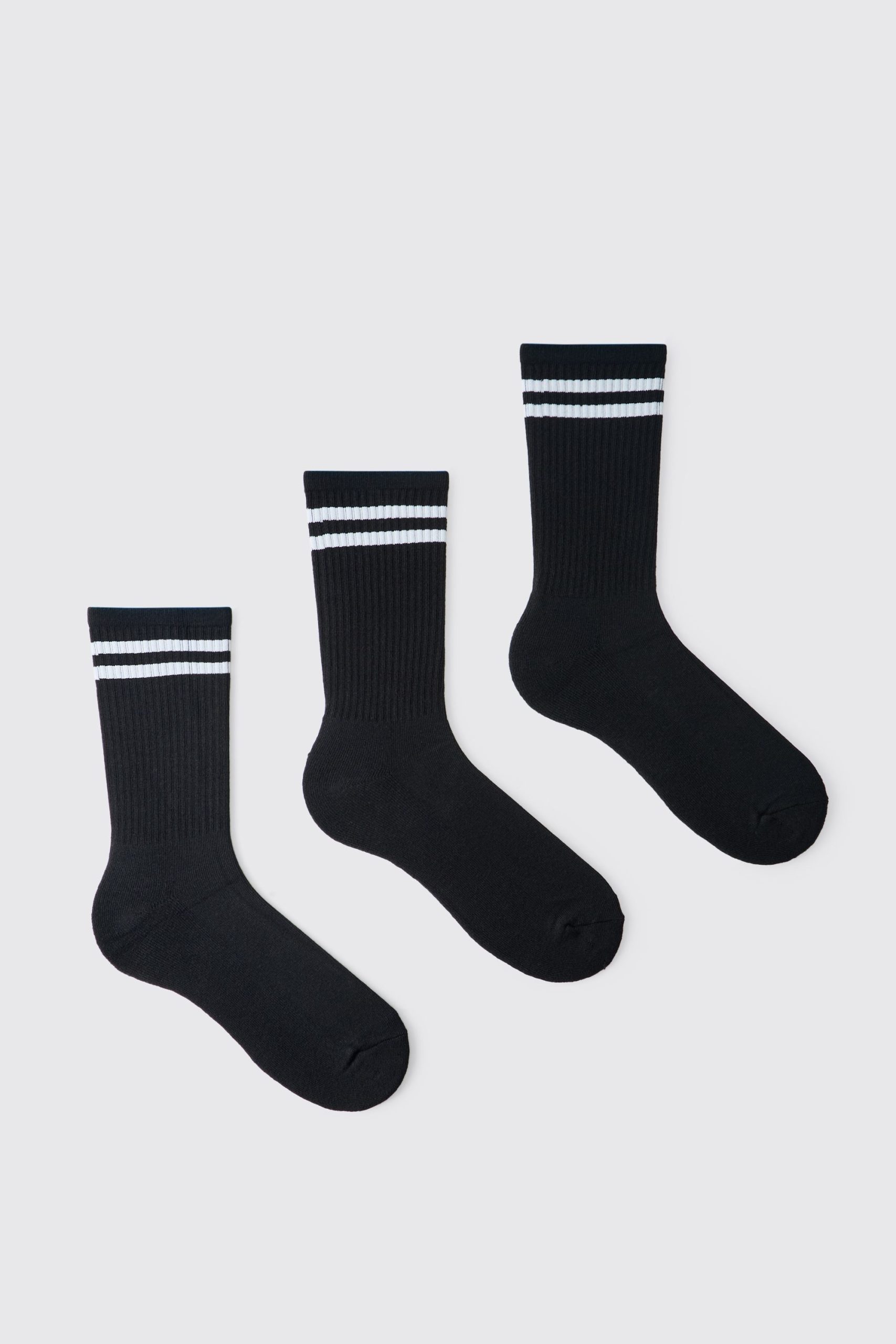 3 Pack Sport Stripe Socks