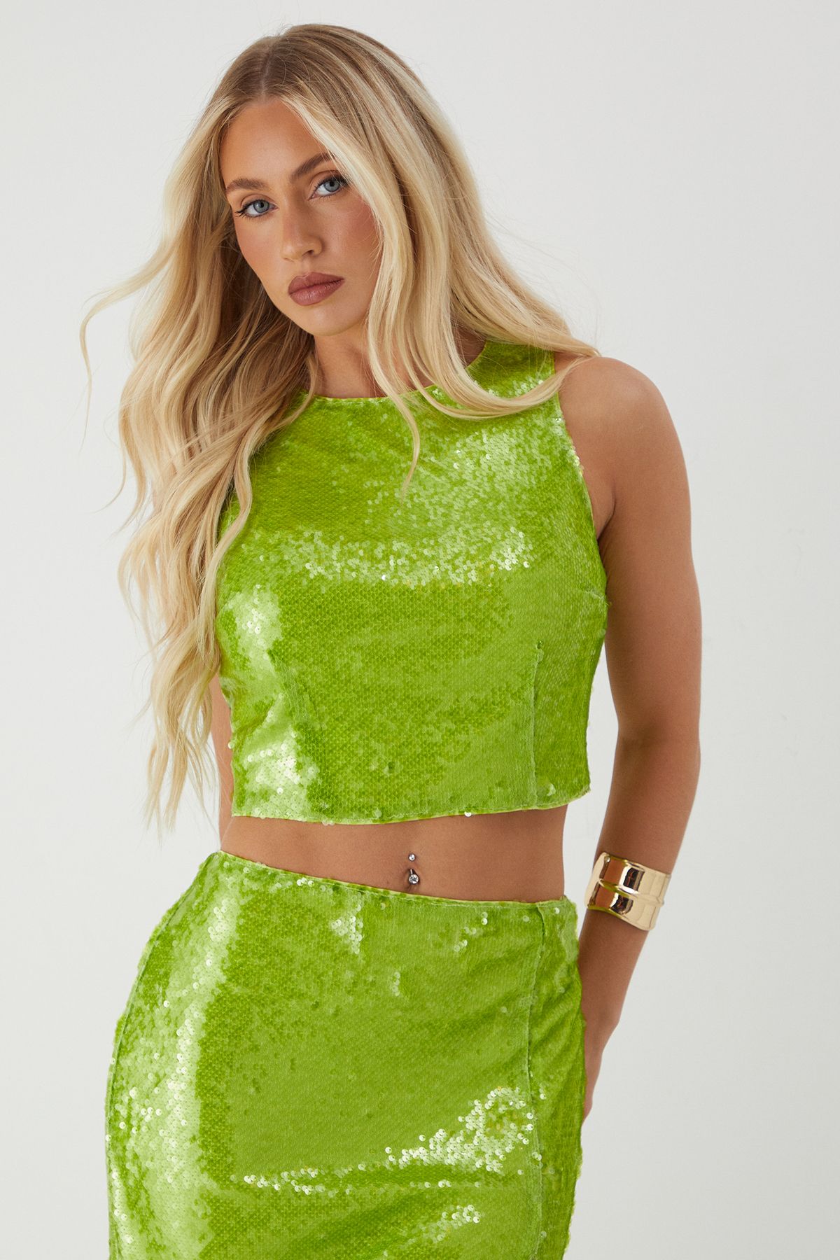 Sequin Racer Top
