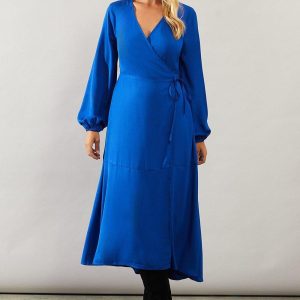 Petite Woven Wrap Dress