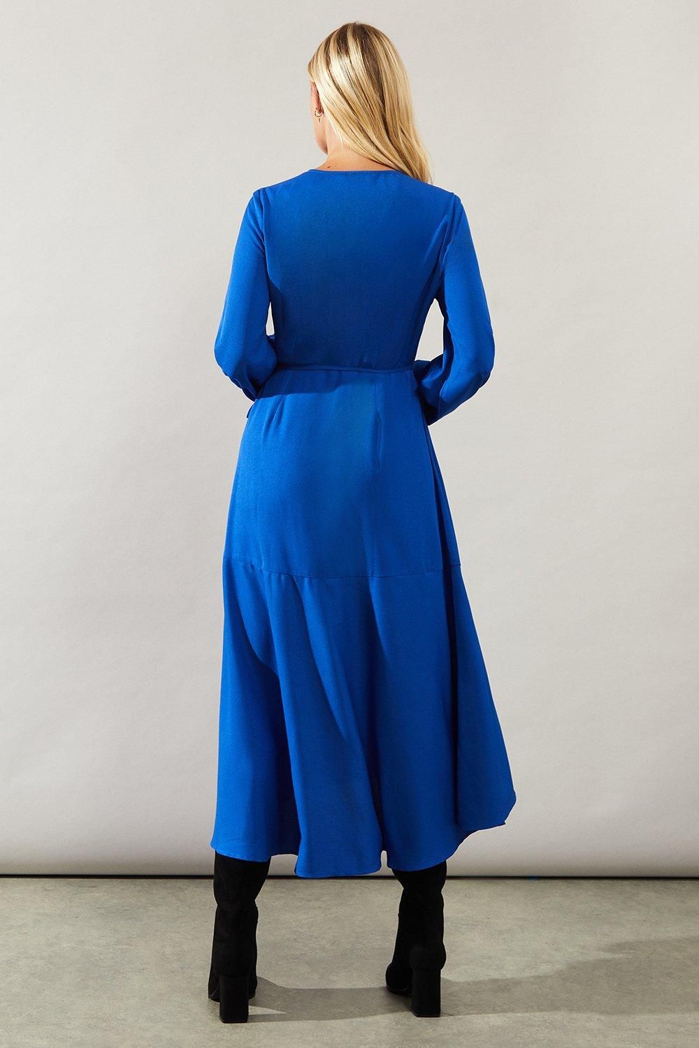Petite Woven Wrap Dress - Image 3