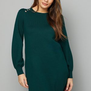Crew Neck Swing Jumper Dress